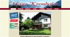 Desktop Screenshot of haus-kronhofer.com